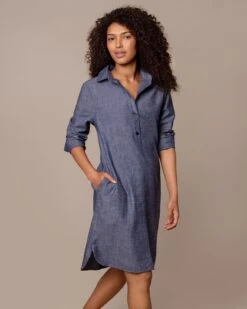Textured Knee Length Dress -Celtic & Co Store 197022