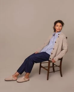 British Wool Moss Stitch Cardigan -Celtic & Co Store 197083