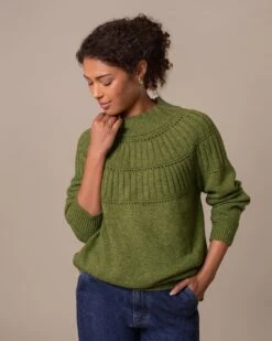 Textured Yoke Sweater -Celtic & Co Store 197161