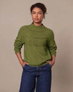 Textured Yoke Sweater -Celtic & Co Store 197162 1