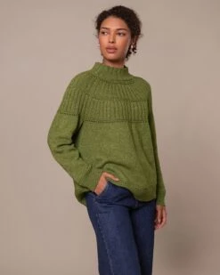 Textured Yoke Sweater -Celtic & Co Store 197165