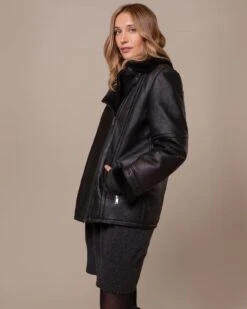 Boyfriend Aviator Shearling Jacket -Celtic & Co Store 197304 1