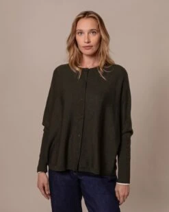 Fine Knit Merino Cardigan -Celtic & Co Store 197357