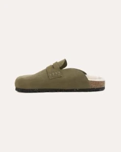 Shearling Lined Penny Loafer Clogs -Celtic & Co Store 197850