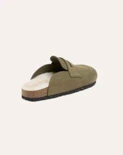 Shearling Lined Penny Loafer Clogs -Celtic & Co Store 197852