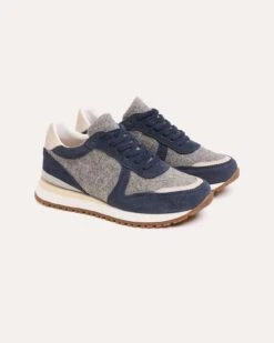 Wool Panel Sneakers -Celtic & Co Store 197870