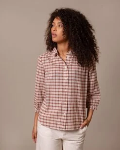 Peter Pan Collar Textured Blouse -Celtic & Co Store 199218