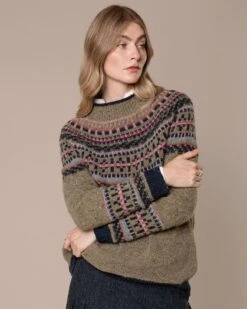 Donegal Fair Isle Yoke Sweater -Celtic & Co Store 199962
