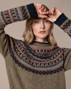 Donegal Fair Isle Yoke Sweater -Celtic & Co Store 199963