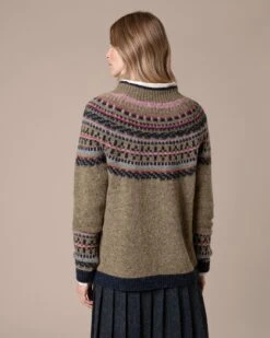 Donegal Fair Isle Yoke Sweater -Celtic & Co Store 199964