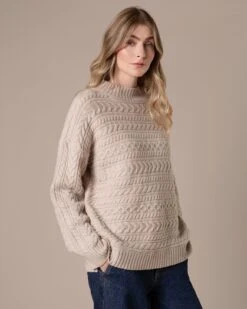 Horizontal Cable Sweater -Celtic & Co Store 199977