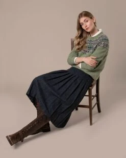 Harley Of Scotland Highlands Crew Neck Sweater -Celtic & Co Store 200087