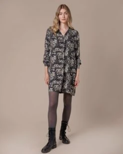 Pleat Detail Knee Length Dress -Celtic & Co Store 200121