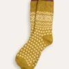 Dotted Fair Isle Merino Blend Socks -Celtic & Co Store 200317