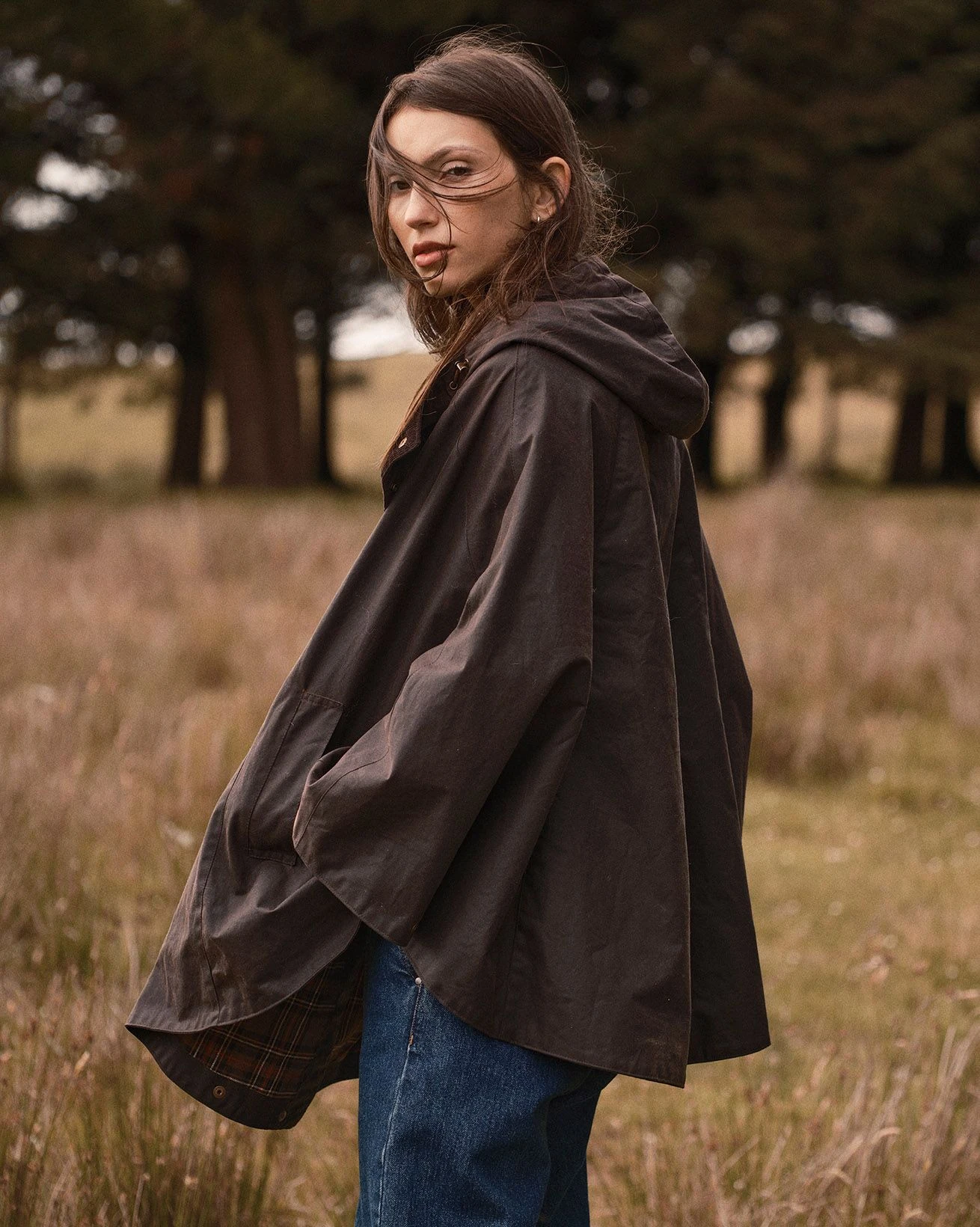 Waxed Cotton Cape 3 Waxed Cotton Cape