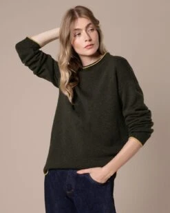 Felted Funnel Neck Sweater