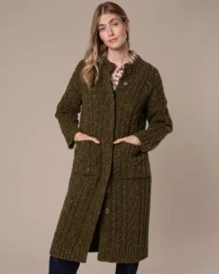 Kilcarra Tweed Coatigan -Celtic & Co Store 203980