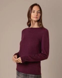 Merino Fine Knit Boat Neck Sweater -Celtic & Co Store 204616