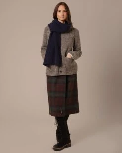 Donegal Funnel Neck Cardigan -Celtic & Co Store 204630