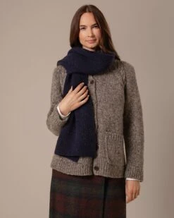 Donegal Funnel Neck Cardigan -Celtic & Co Store 204631