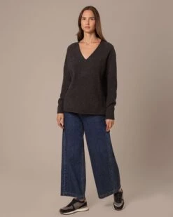 Supersoft Slouch V Neck Sweater -Celtic & Co Store 204632