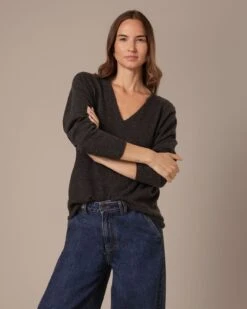 Supersoft Slouch V Neck Sweater -Celtic & Co Store 204637