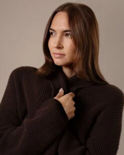 Longline Lambswool Rib Shawl Cardigan -Celtic & Co Store 204657