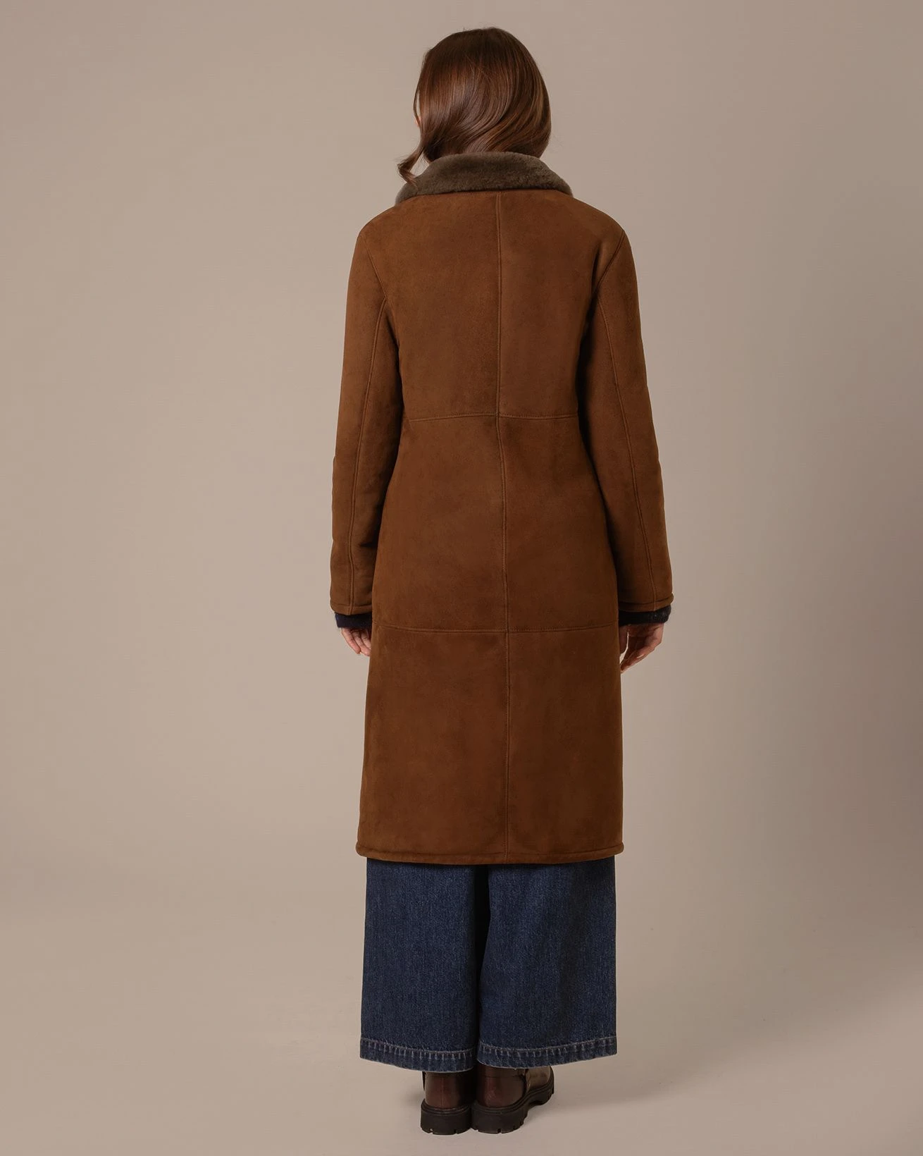 Shearling Collared Long Coat 9 Shearling Collared Long Coat - Image 7