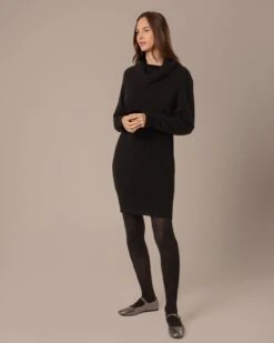 Lambswool Slouch Cowl Neck Dress -Celtic & Co Store 204711