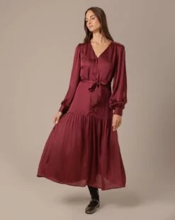 V Neck Tiered Maxi Dress -Celtic & Co Store 204715