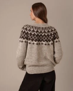 British Wool Chevron Yoke Cardigan -Celtic & Co Store 204756