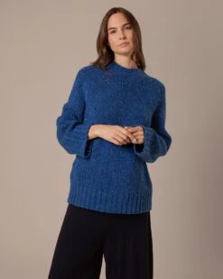 Kilcarra Tweed Funnel Neck Sweater -Celtic & Co Store 204789
