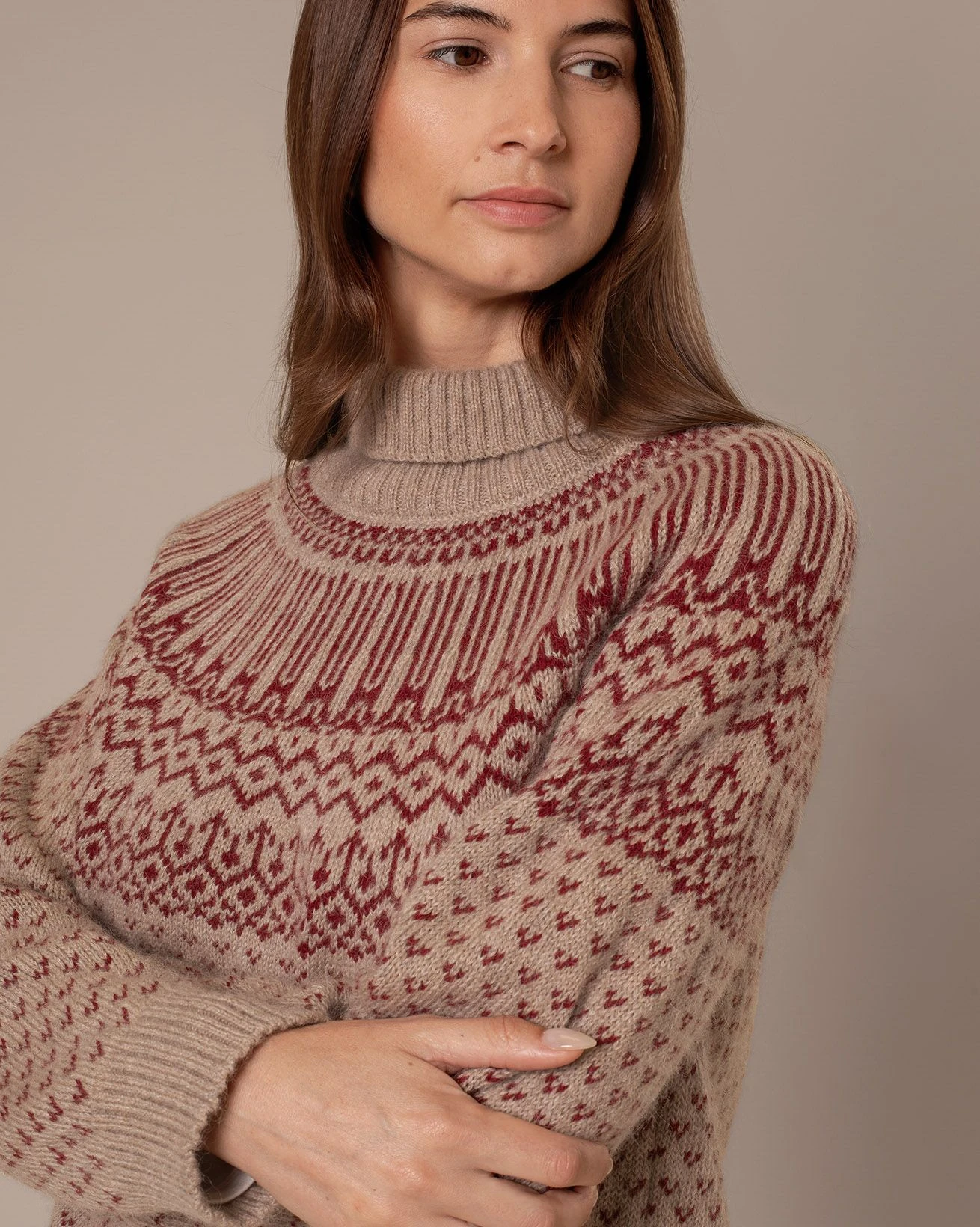 Heritage Fair Isle Roll Neck Sweater 7 Heritage Fair Isle Roll Neck Sweater - Image 5
