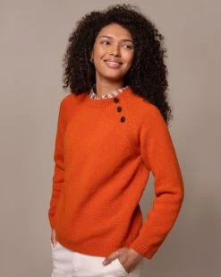 Button Neck Sweater -Celtic & Co Store 204919