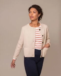 Organic Cotton Boxy Cardigan -Celtic & Co Store 204939