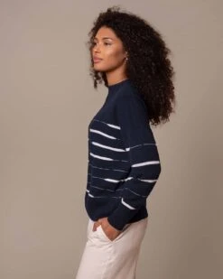 Tide Stripe Boat Neck Sweater -Celtic & Co Store 204966