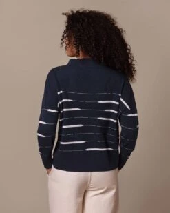 Tide Stripe Boat Neck Sweater -Celtic & Co Store 204967