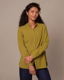 Textured Pleat Back Shirt -Celtic & Co Store 205001