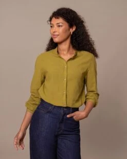Textured Pleat Back Shirt -Celtic & Co Store 205005