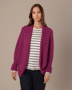 Alpaca Silk Blend Cocoon Cardigan