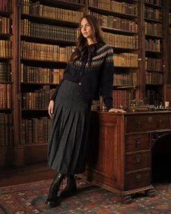 Stitch Yoke Cardigan -Celtic & Co Store 206289