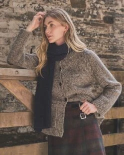 Donegal Funnel Neck Cardigan