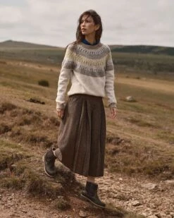 Float Stitch Yoke Donegal Sweater -Celtic & Co Store 206352