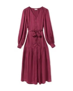 V Neck Tiered Maxi Dress -Celtic & Co Store 206661