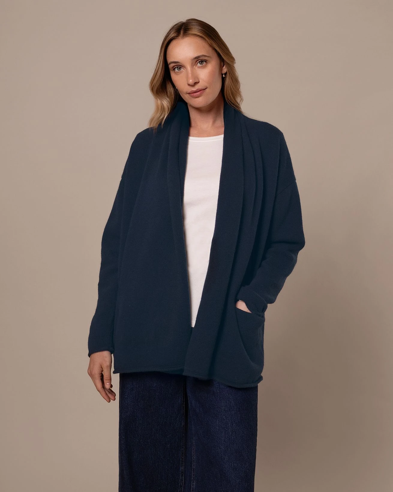 Lambswool Shawl Collar Cardigan 5 Lambswool Shawl Collar Cardigan - Image 3