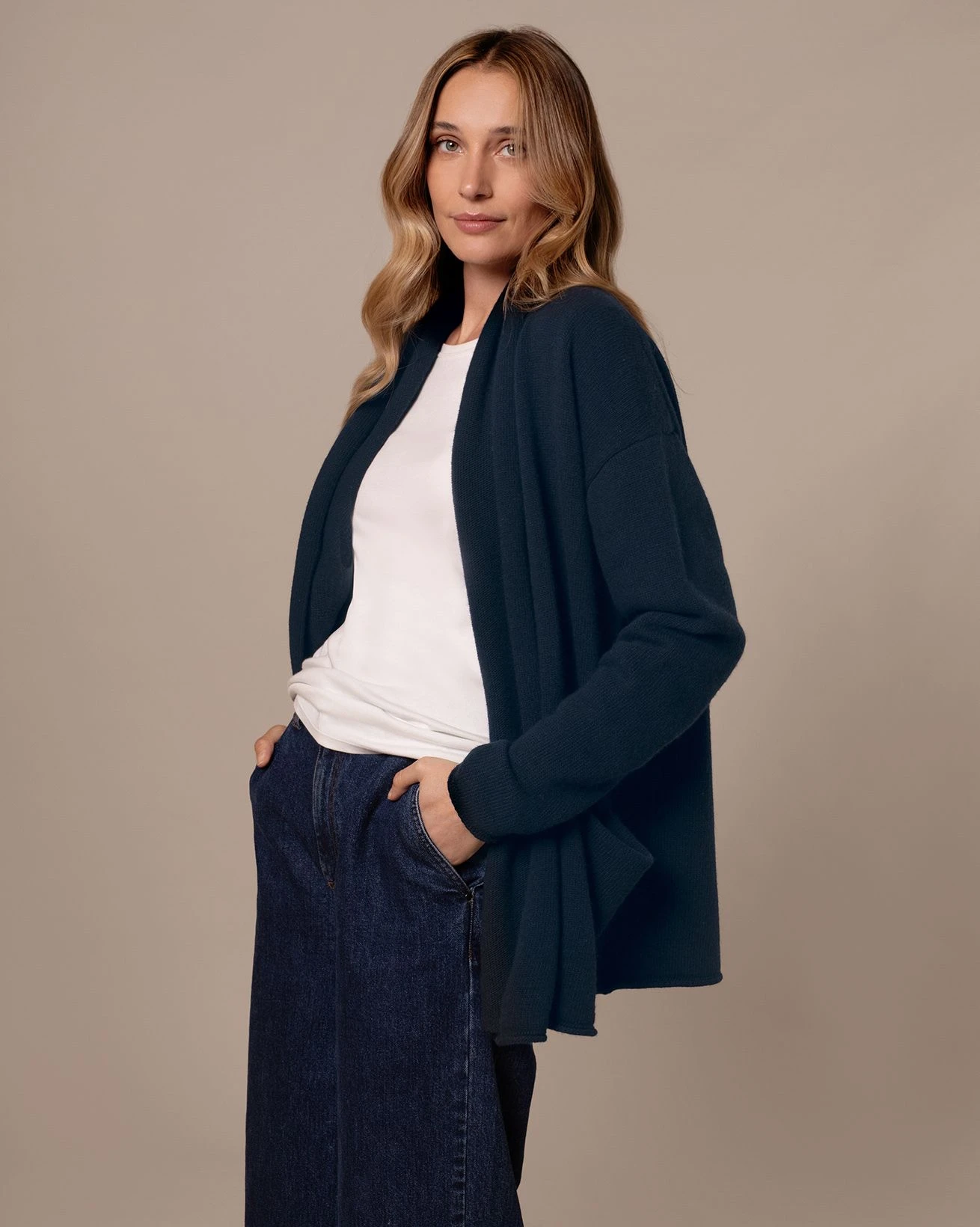 Lambswool Shawl Collar Cardigan 8 Lambswool Shawl Collar Cardigan - Image 6