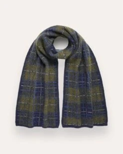 Mohair Check Scarf