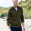 Men's Ribbed Half Zip Sweater -Celtic & Co Store 88905