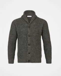 Men's Waffle Stitch Cardigan -Celtic & Co Store 97599